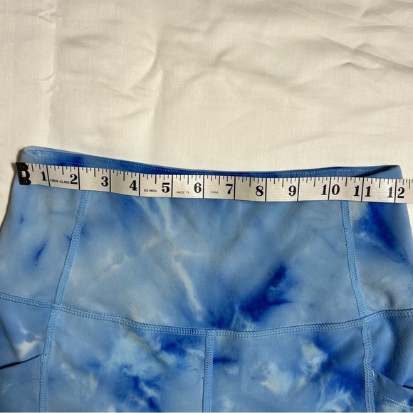 ZELLA Women's Blue Spray Dye Print Live In Pull-On Biker Shorts, Small - Picture 6 of 8